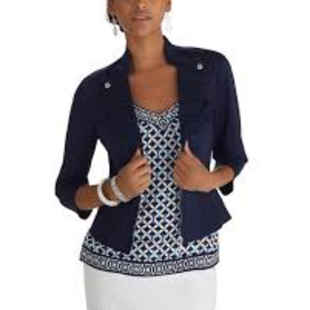 3/4 SLEEVE MINI TRENCH JACKET - Blazer